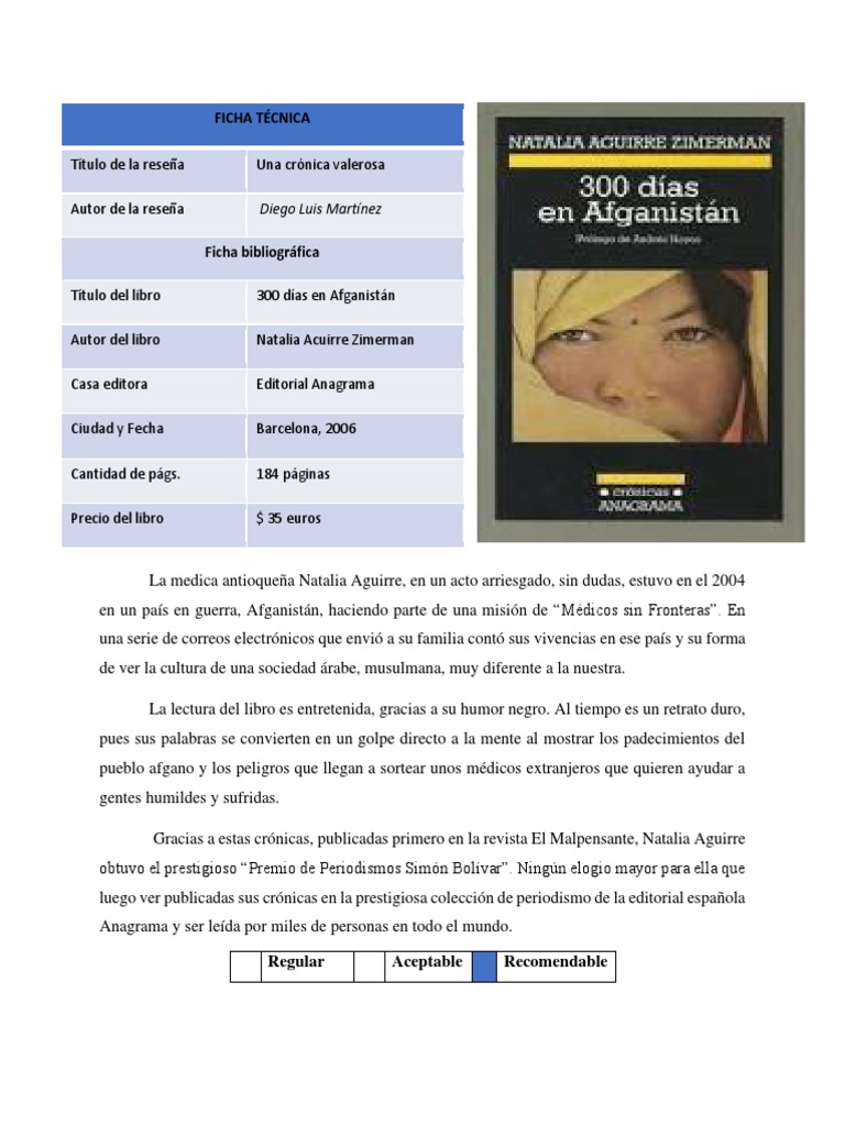 Ejemplos de reseña | PDF | Libros | Cine