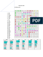 Irregular verbs past and present forms