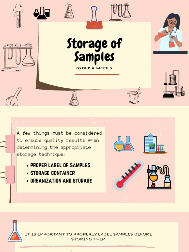 Storage of Samples PDF Refrigerator Chemistry