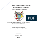 Árbol de Probabilidad, Variables Aleatorias, Espacio Muestral y Distribución