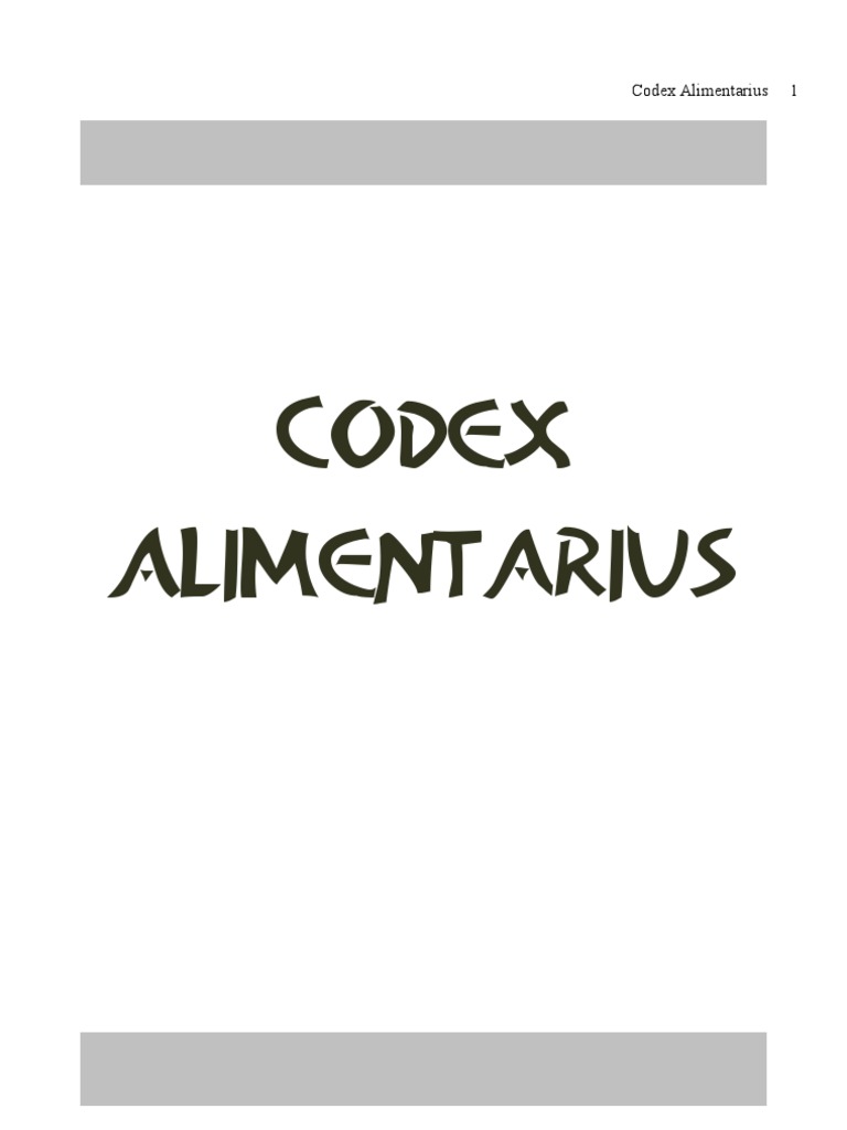 Codex Alimentarius