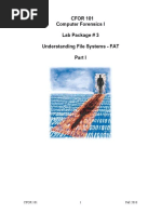 CFOR 101 Computer Forensics I Lab Package # 3 Understanding File Systems - FAT