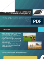 Topic 2 Agriculture and Sustainable Food Production (Part 1)