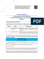 Guía Grado Séptimo Semana 16 Turno 01 - 0 PDF