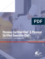 Personal Certified Chef & Personal Certified Executive Chef: Candidate Handbook