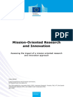 Mission-Oriented Research and Innovation - Assessing The Impact of A Mission-Oriented Research and Innovation Approach