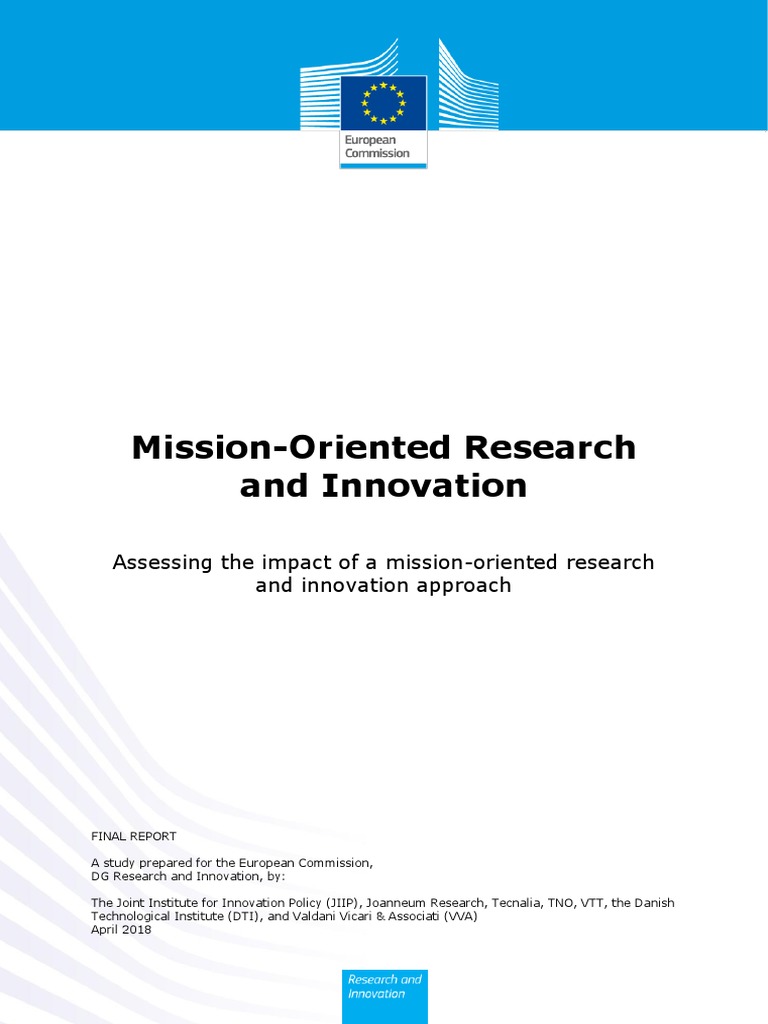 Mission Oriented Research And Innovation Policy – DZVZCH