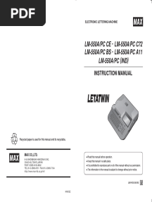 LM550A Instruction Manual