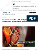 Hindu Succession Act, 1956 - The Fight To End Gender-Based Discrimination Continues