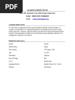 Gladys Samuel Elvis CV
