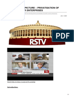 RSTV The Big Picture Privatisation of Public Sector Enterprises