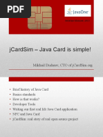 Jcardsim Java Card Is Simple!: Javaone Moscow, 2013