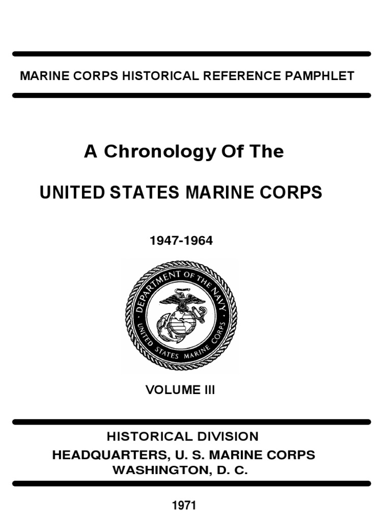 A Chronology of The United States Marine Corps 1947-1964 | PDF | United ...