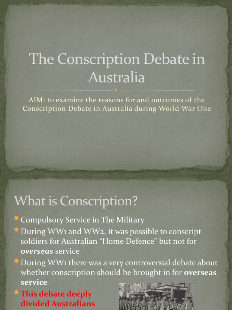 The Great Conscription Debate in WW1 Australia | PDF | Conscription ...