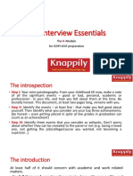 The Interview Essentials: The - Module For GDPI-WAT Preparation
