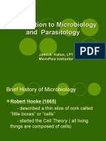 Introduction To Microbiology and Parasitology