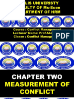 CHAPTER THREE    Measurement of Conflict