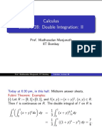 Calculus Lecture 28: Double Integration: II: Prof. Madhusudan Manjunath IIT Bombay