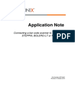 Application Note: Connecting A Bar Code Scanner To A STEPPII, Steppiii, Bolero-Lt or Fox Device