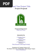 FYP Proposal Template