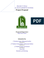 Project Proposal: Project Title School Management System