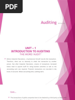 Auditing