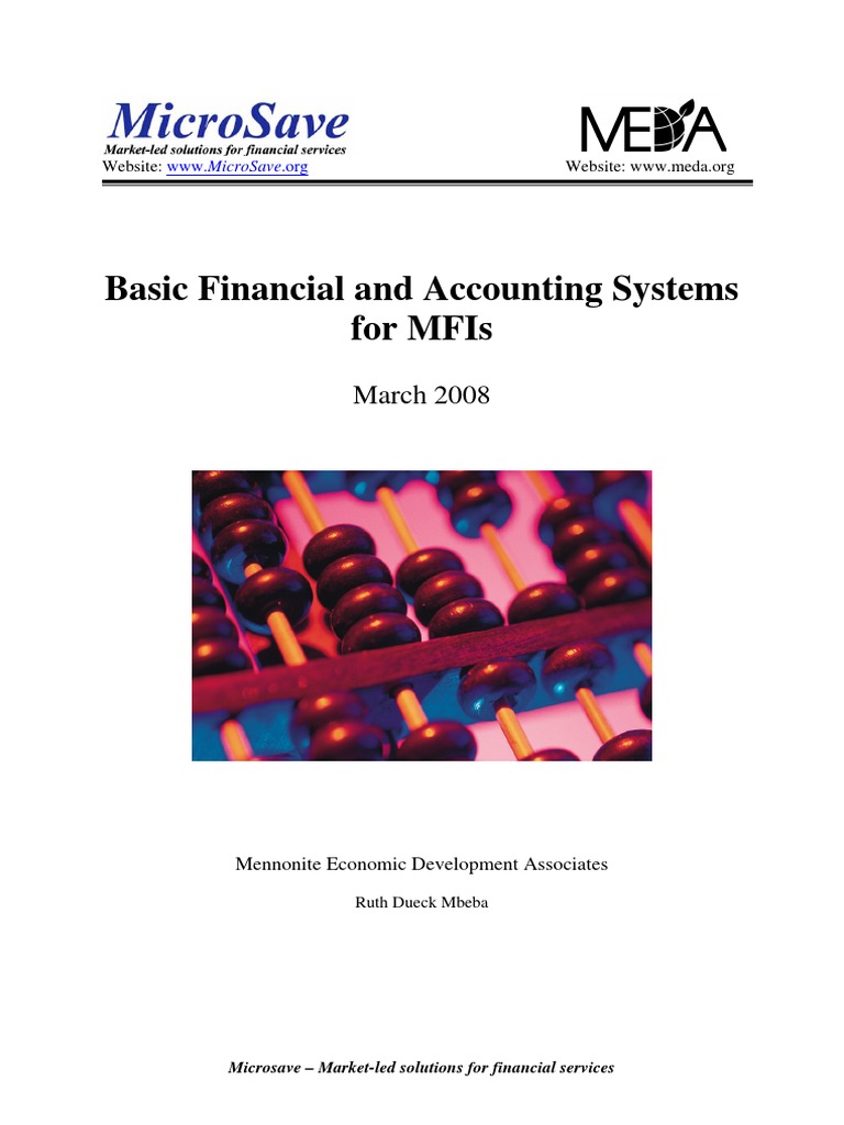Financial Systems Toolkit for MFIs | PDF | Microfinance | Financial ...