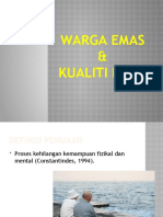 Warga Emas & Kualiti Hidupedit