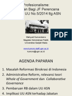 Profesionalisme, JFP Setelah UU ASN