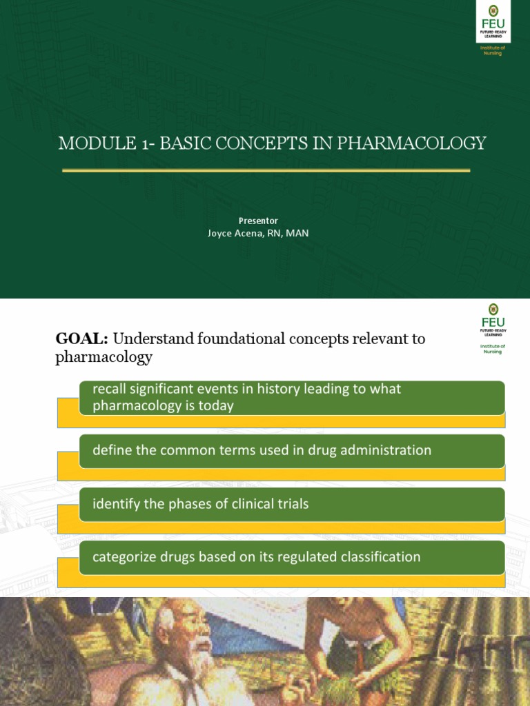 Module 1 Basics of Pharmacology PDF | PDF