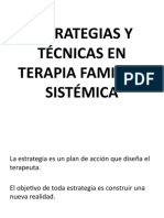 Estrategias y Técnicas en Terapia Familiar Sistémica