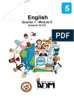 English: Quarter 1 - Module 5