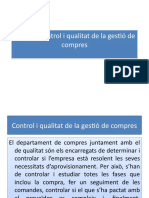 Tema 5 Control I Qualitat Gestió de Compres