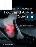 Watkins Manual of Foot and Ankle Medicine and Surgery 2016