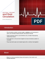 Body Fluids and Their Circulation