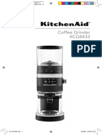 KitchenAid Burr Coffee Grinder KCG8433 - Product Manual
