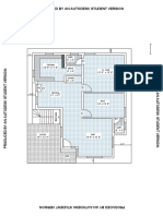 AutoCAD Floor Plan with Room Dimensions