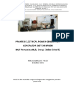 Job Sheet Praktek Electrical Power Generation 9 JP 24 Pebruari 2020 BKJT Kelas ELektrik Generator Brush