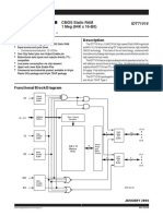 CMOS Static RAM 1 Meg (64K X 16-Bit) IDT71016: Features Description