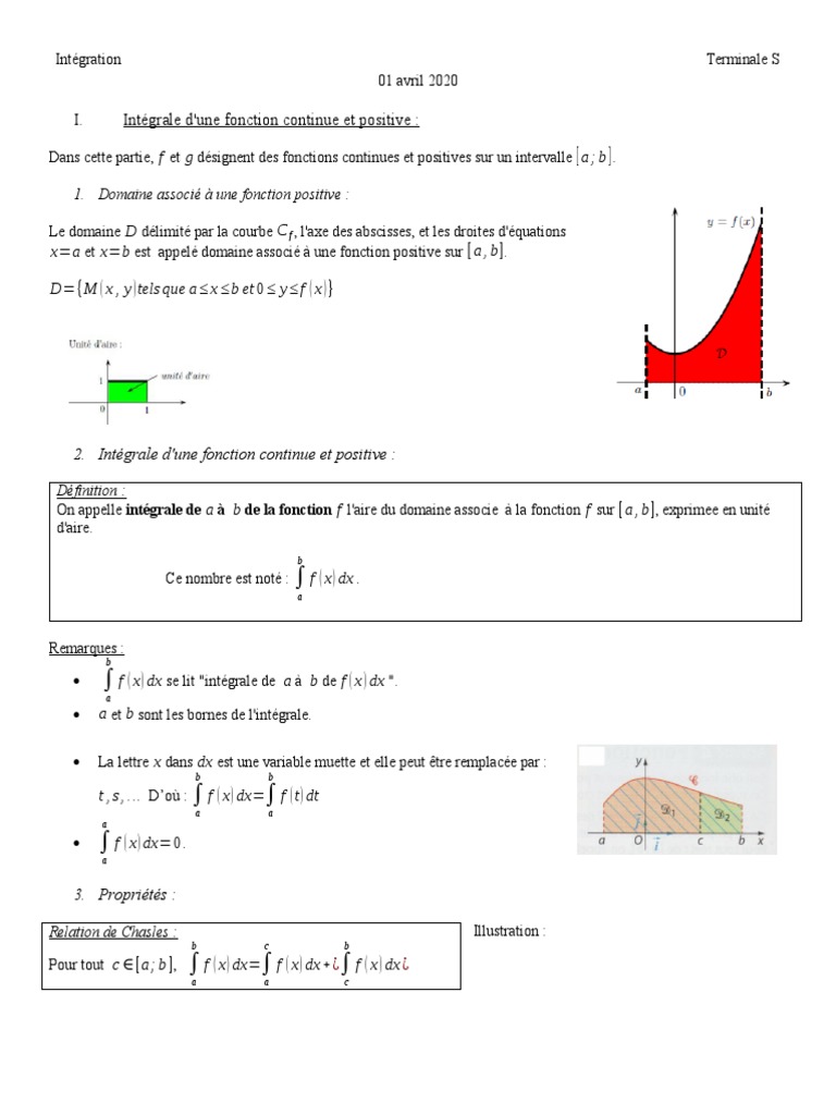 Intégrale d'une fonction positive | PDF | Intégral | Fonction ...