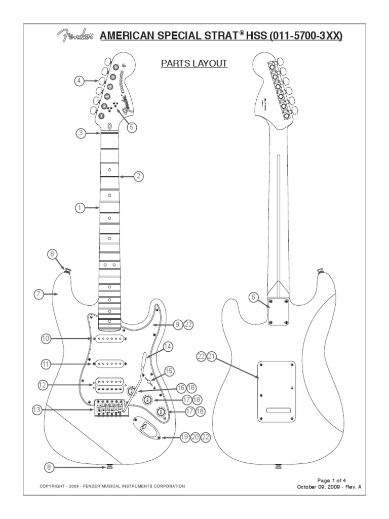 AMERICAN SPECIAL STRATOCASTER® HSS | PDF