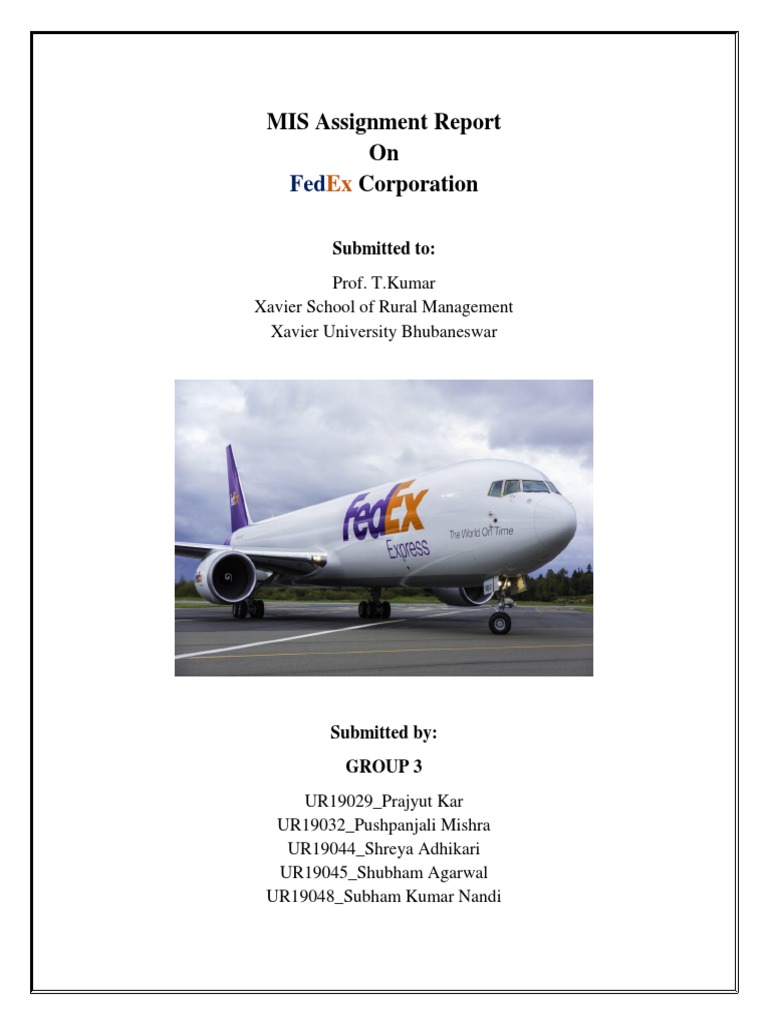 Management Information System of FedEx | PDF | Enterprise Resource ...
