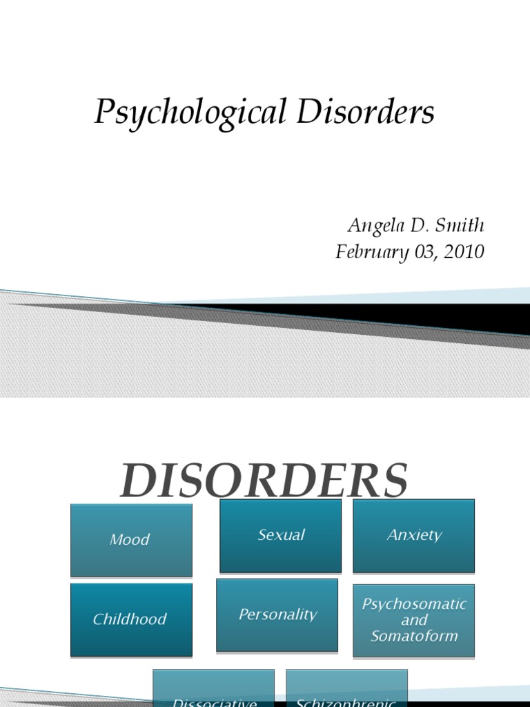 Overview of Psychological Disorders | PDF