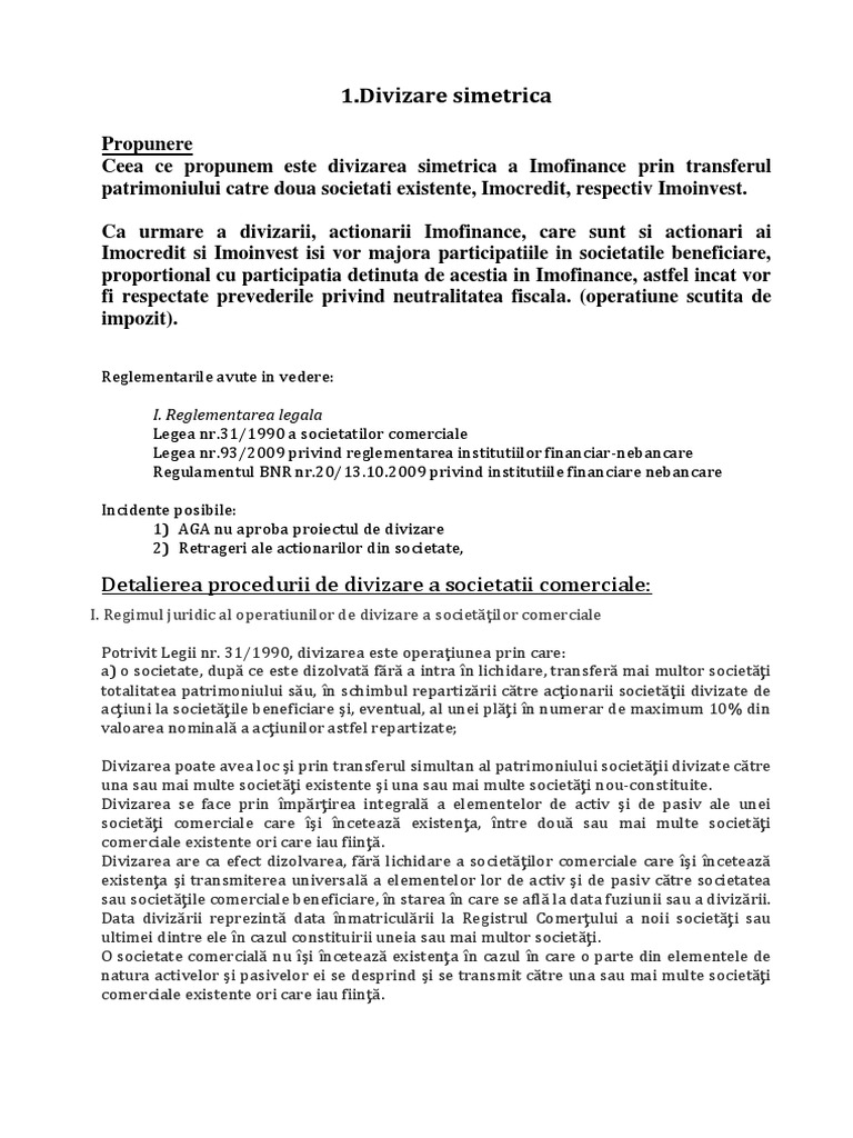 Divizare Simetrica | PDF