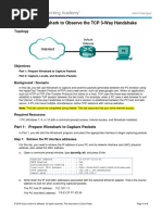 9.2.1.6 Lab - Using Wireshark To Observe The TCP 3-Way Handshake