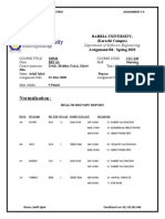 DBMS Assignment #4 Normalization