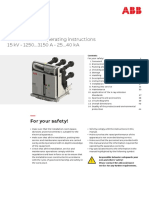 Installation and Operating Instructions 15 KV - 1250... 3150 A - 25... 40 Ka