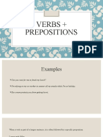 Verbs + prepositions (1)