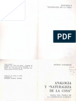 Analogia y Naturaleza de La Cosa Arthur Kaufmann 412488 PDF