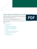Veeam Backup & Replication 10a Release Notes: Upgrade Checklist